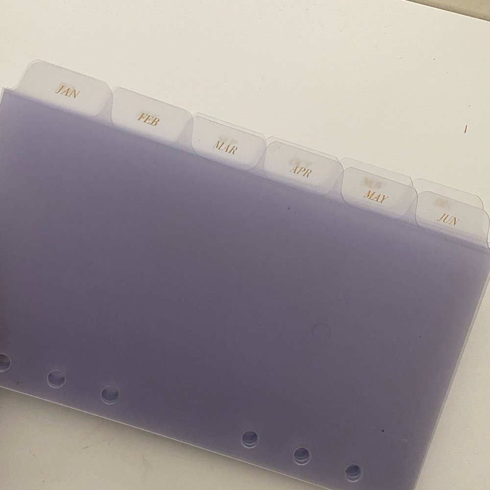 Cloth & Paper Personal Size Monthly Dividers